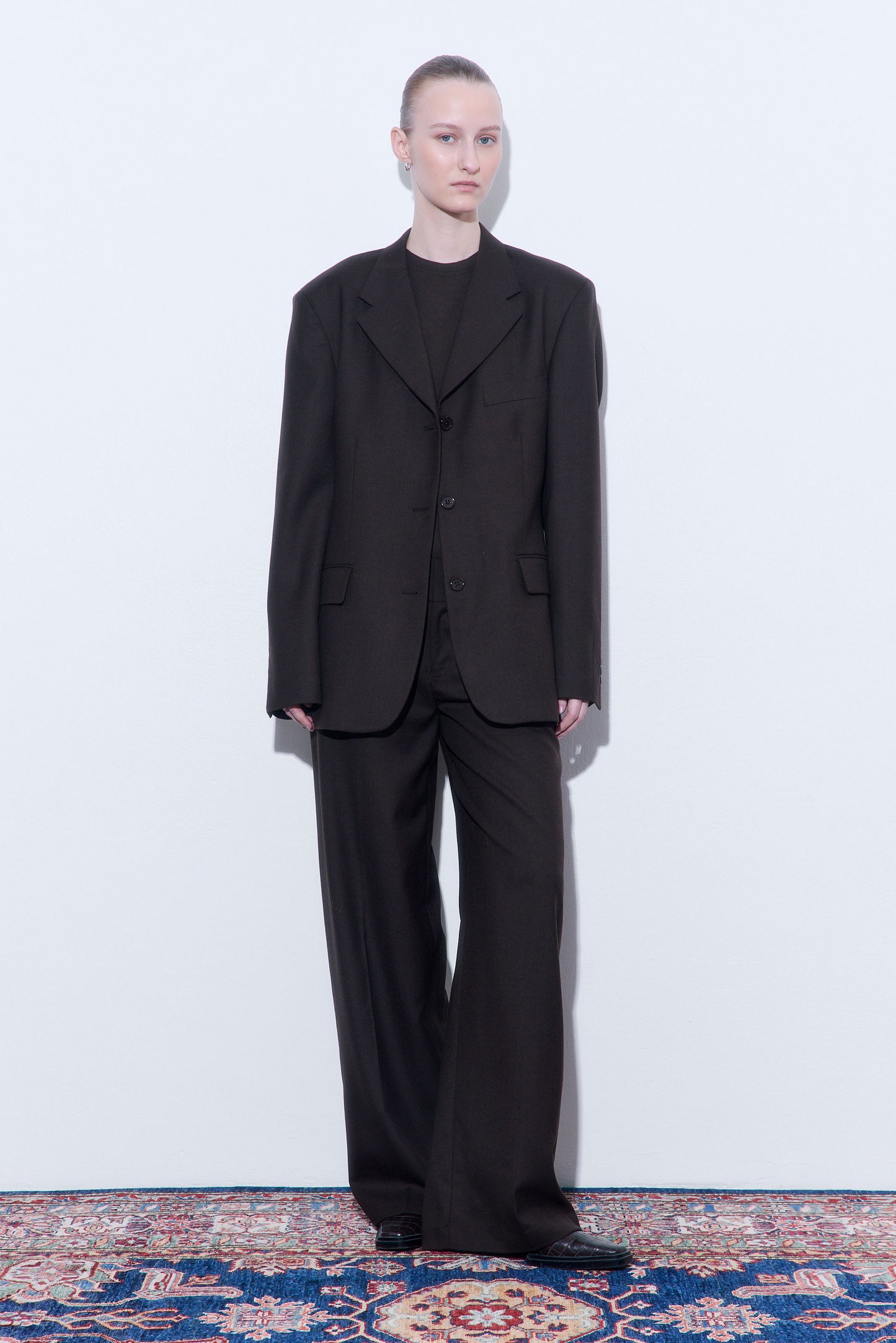 Tailored Oversized Wool Blazer