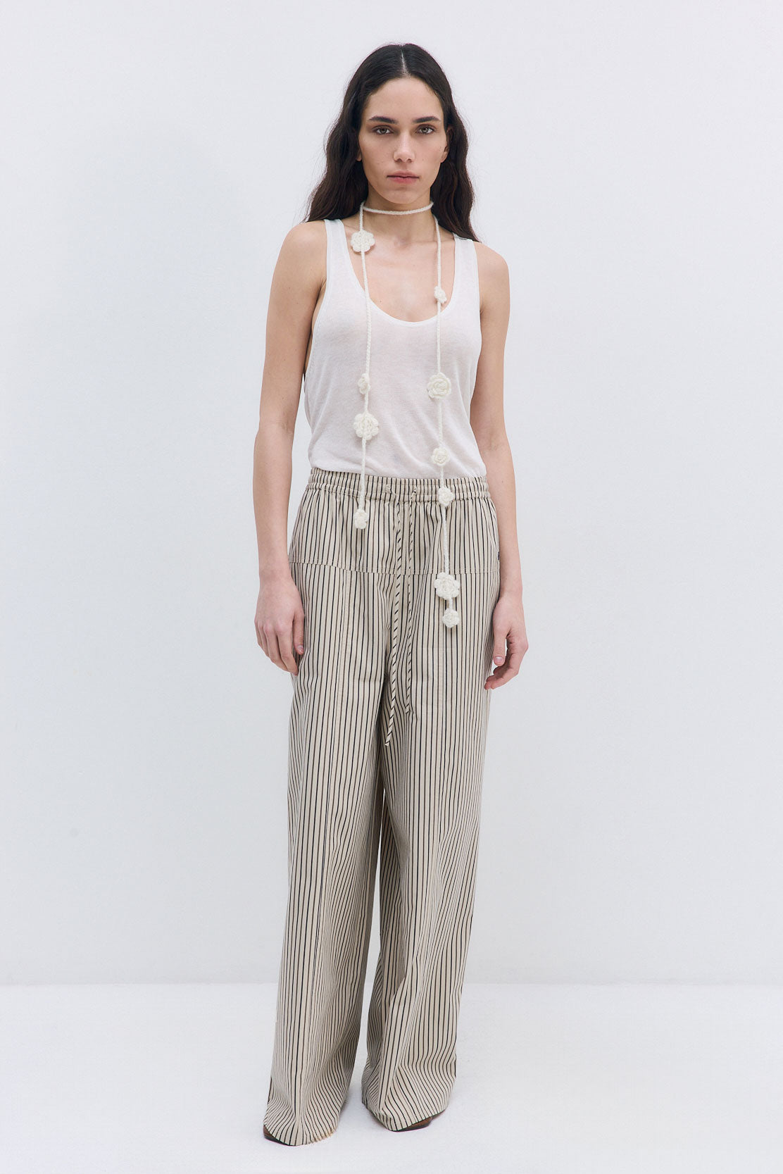 Poplin Wide Leg Pants - Dé Rococo