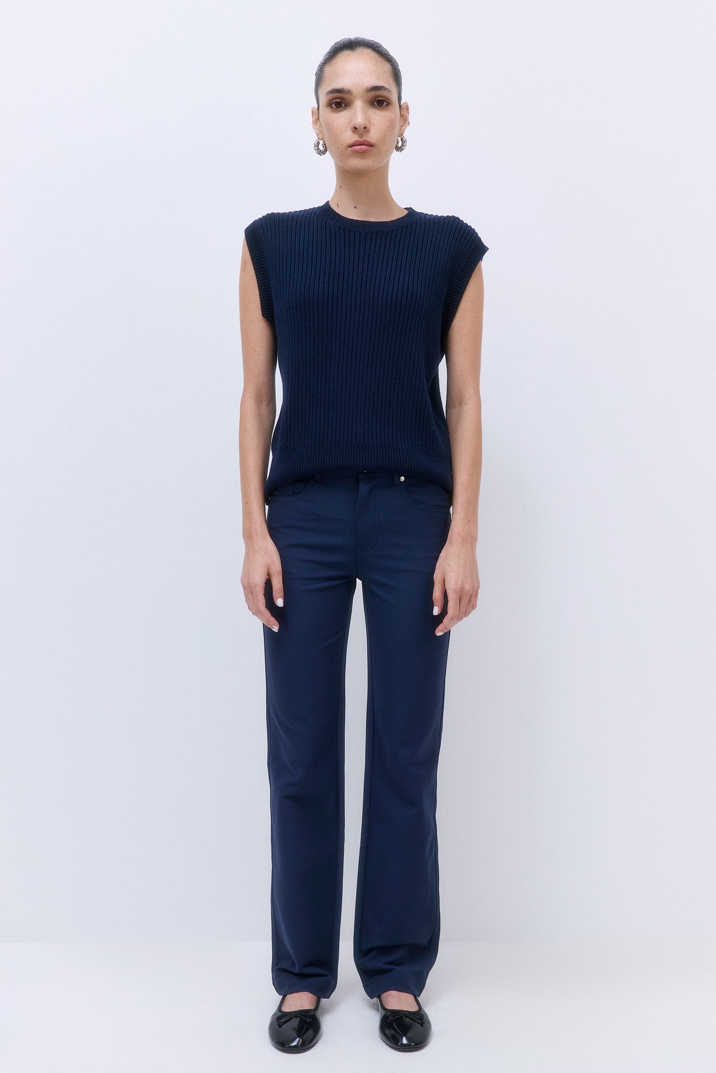 Stretchy Straight Leg Pants