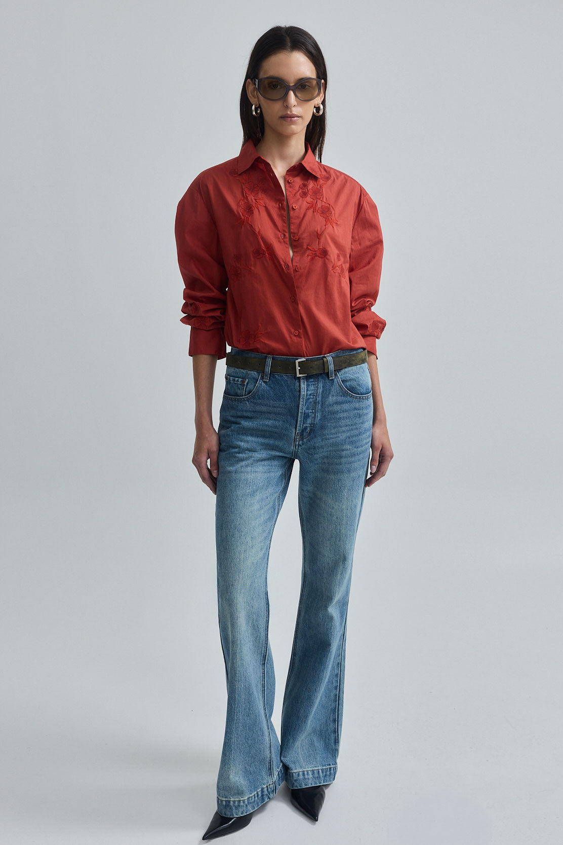 Embroidered Button Down