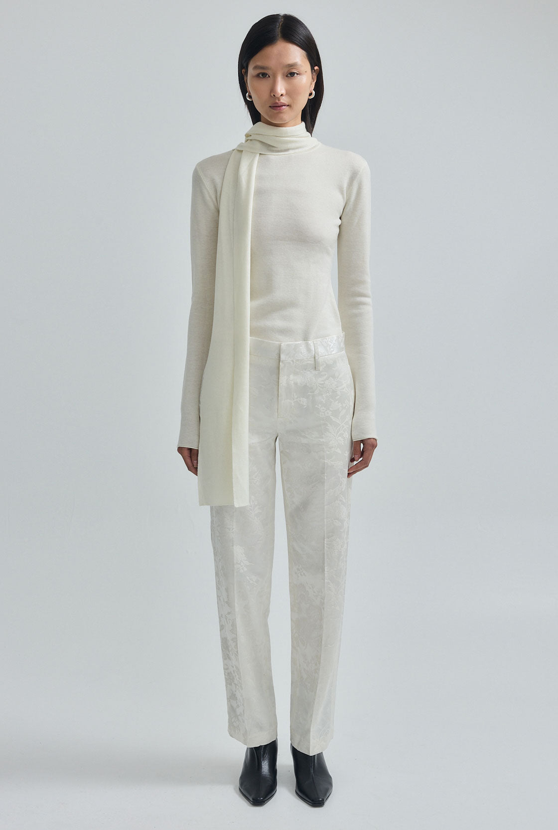Slim Jacquard Pants