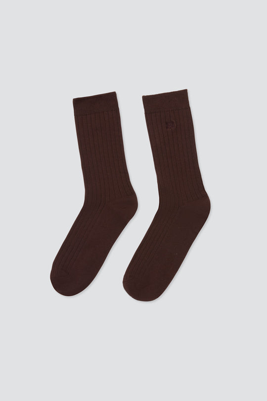 Cozy Ribbed Crew Socks