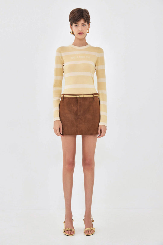 Lightweight Knitted Striped Top