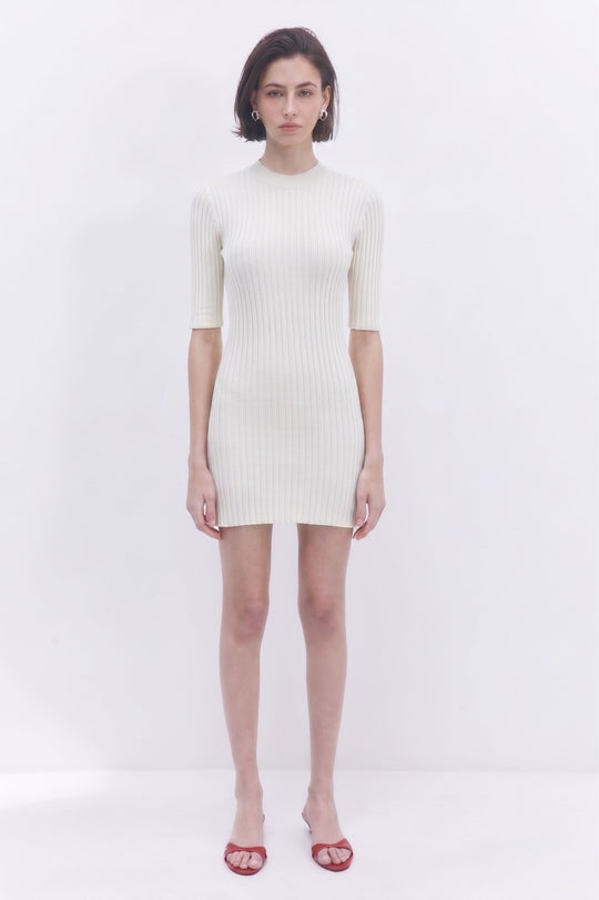 Ribbed Mini Dress