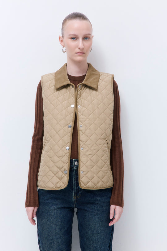 Straight Fit Quilted Vest
