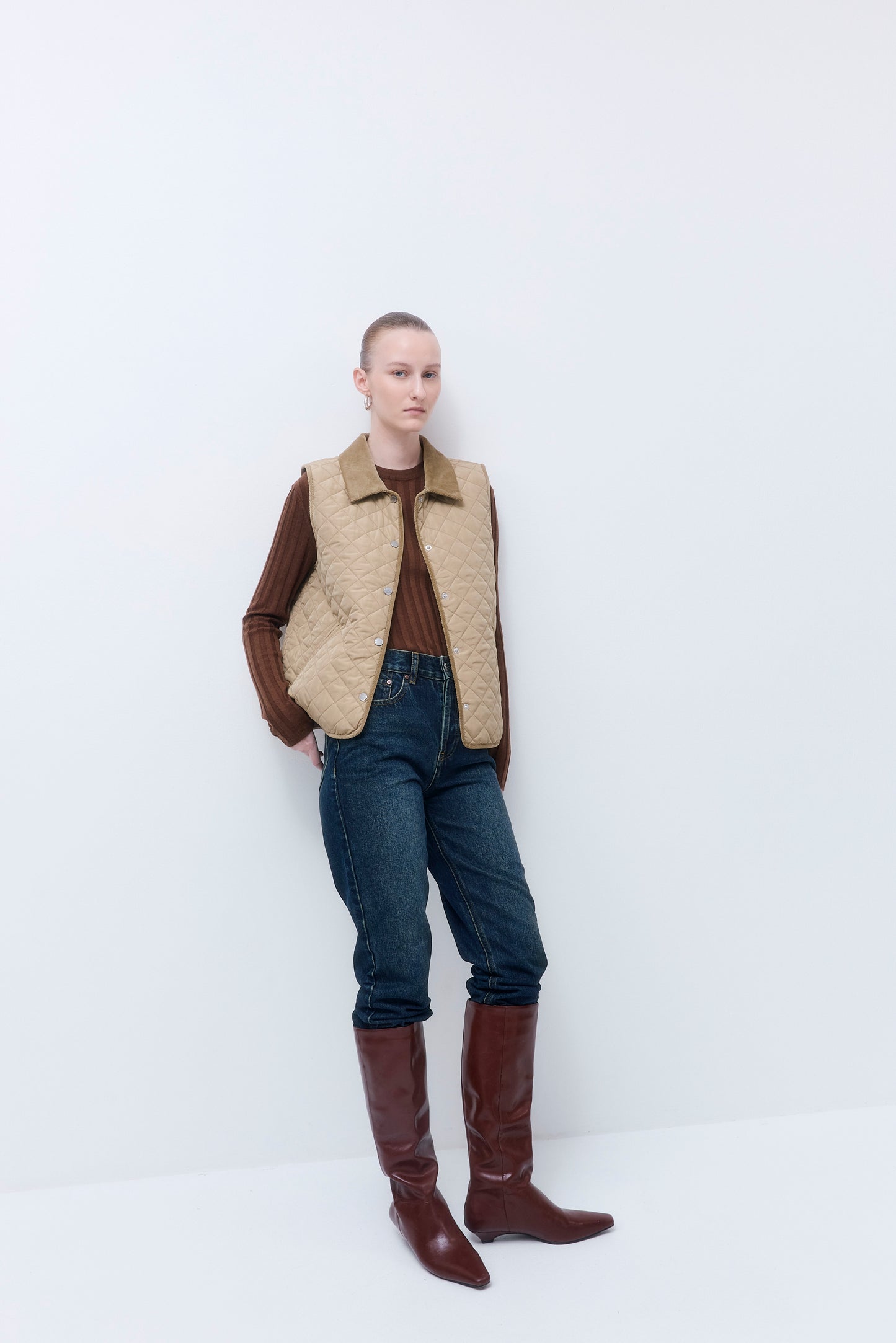 Straight Fit Quilted Vest