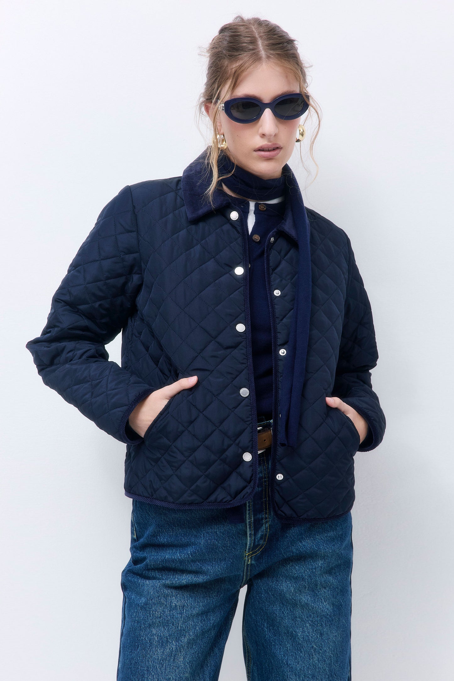 Straight Fit Quilted Jacket