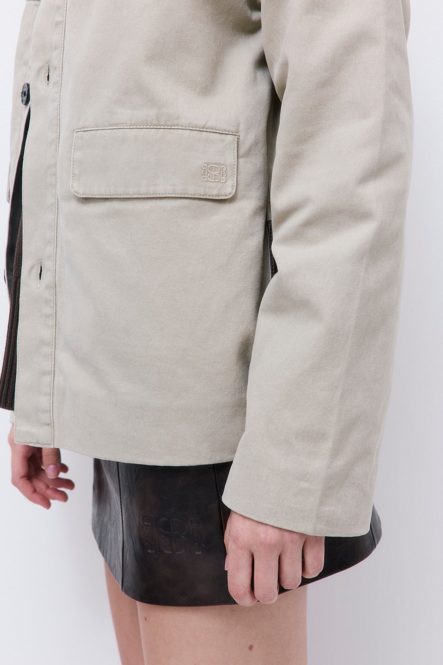 Washed Oversized Barn Jacket