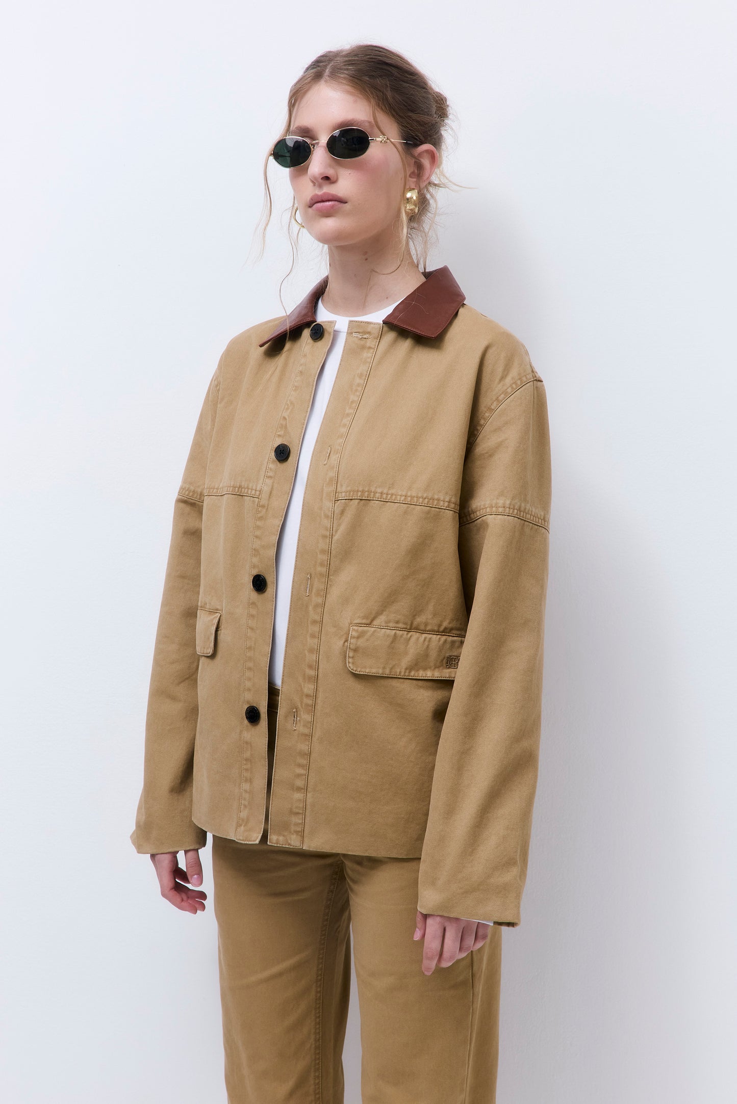 Washed Oversized Barn Jacket