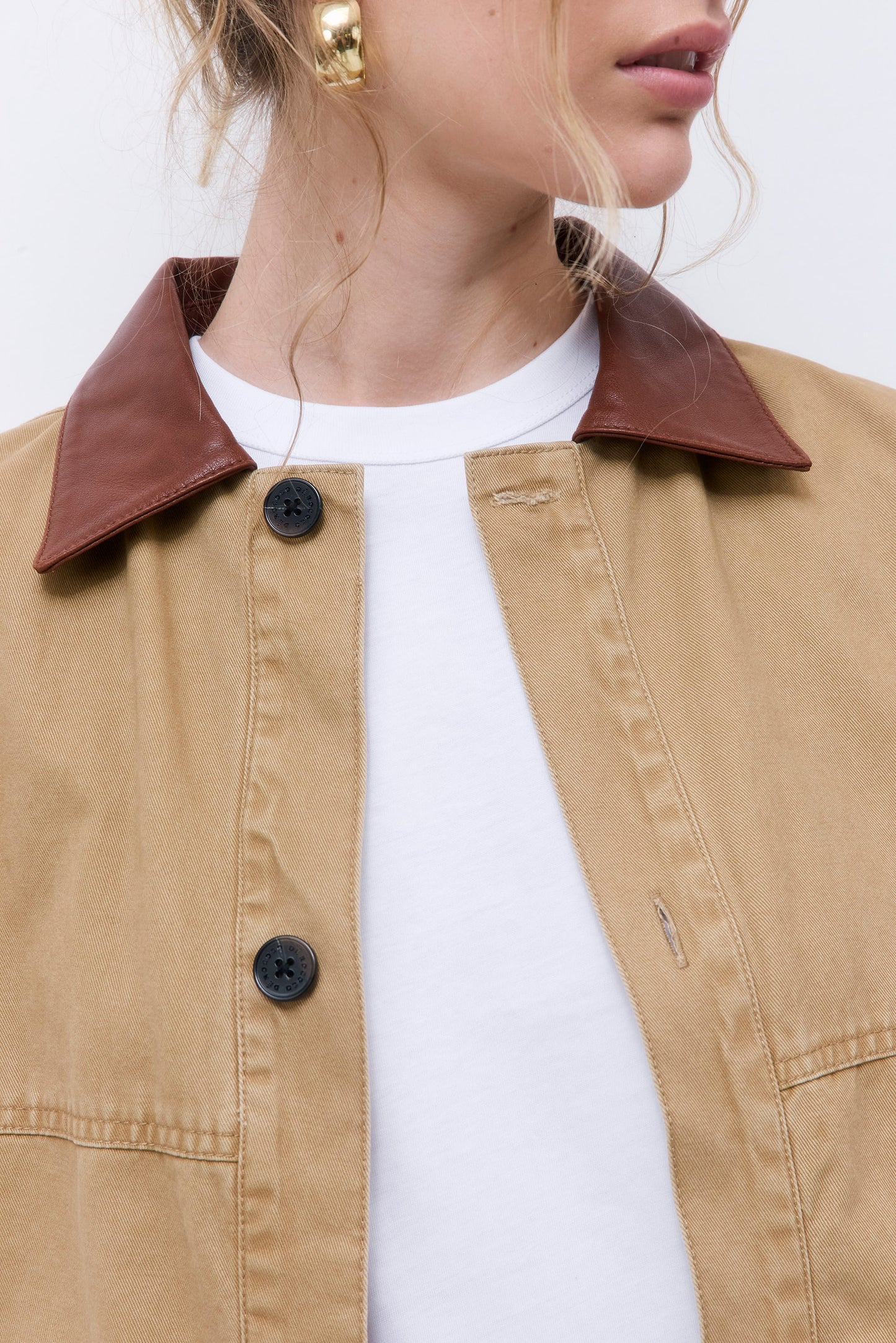 Washed Oversized Barn Jacket