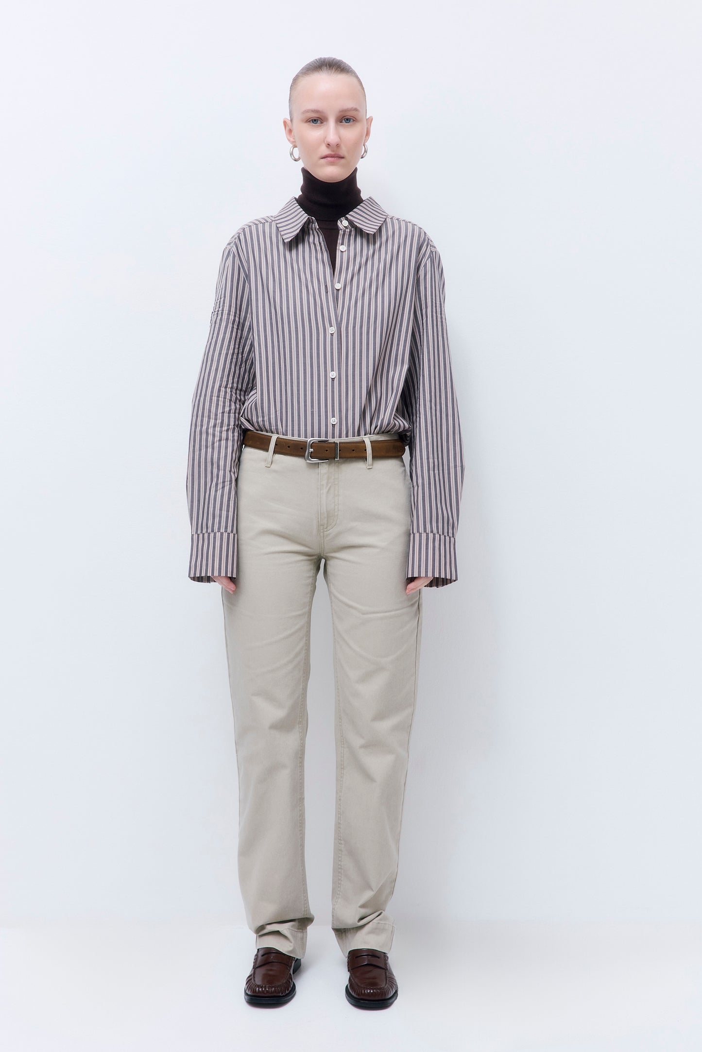 Washed Straight Pants