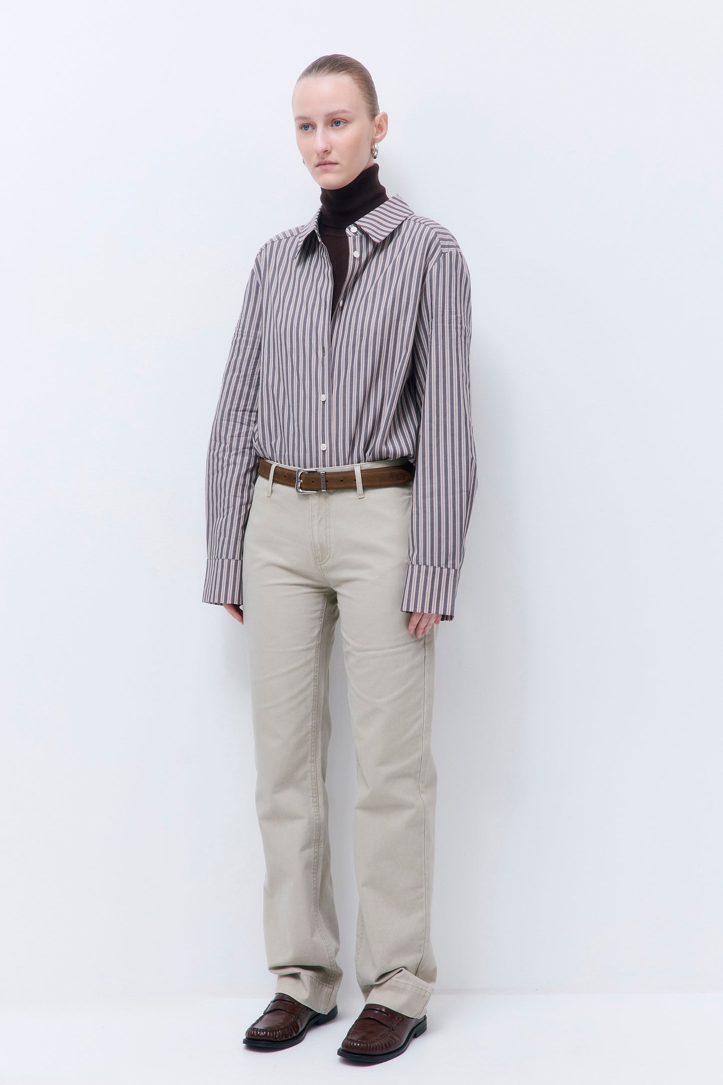 Washed Straight Pants