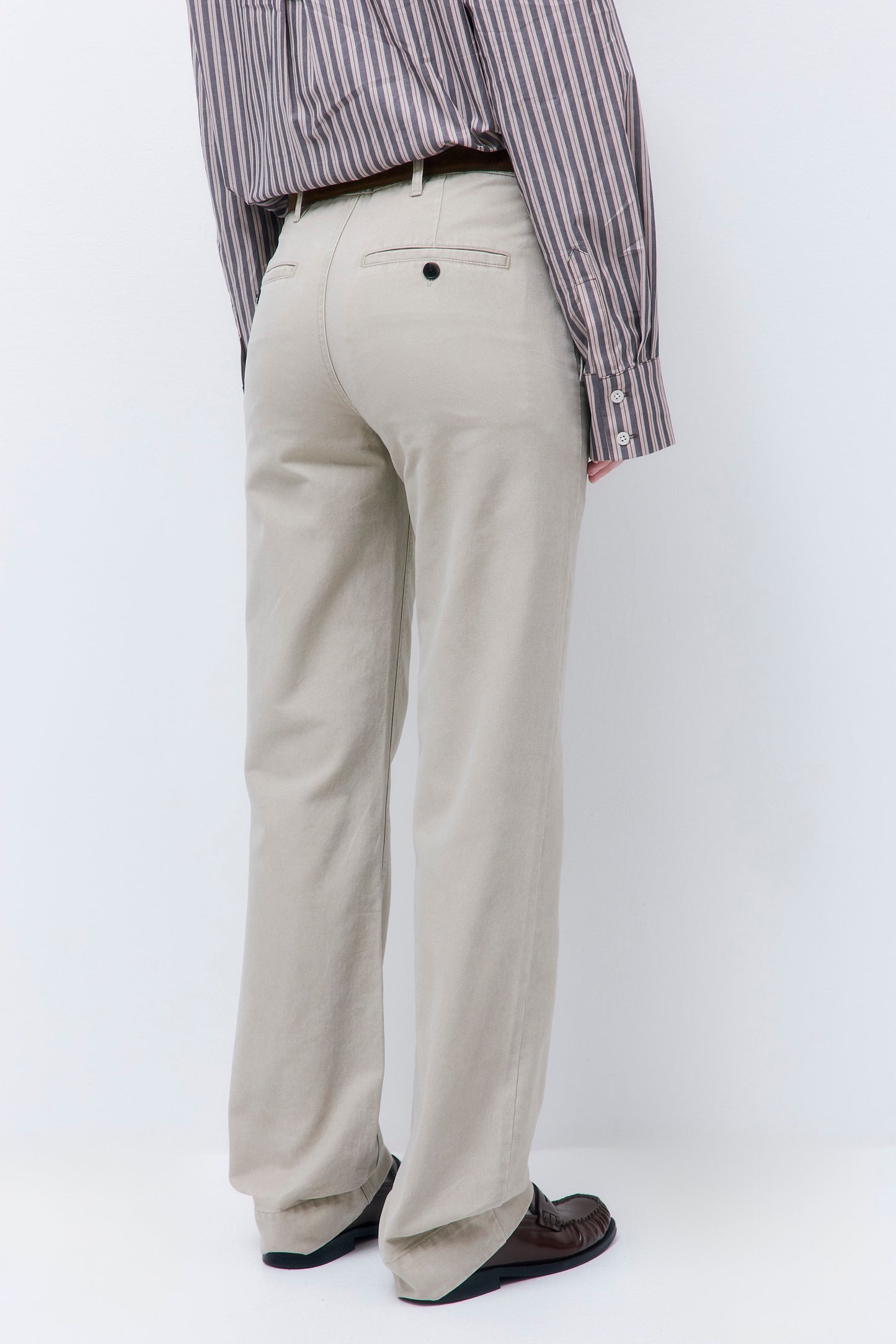 Washed Straight Pants