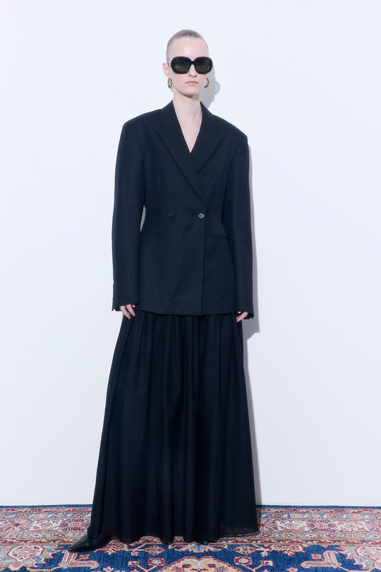 Pin Striped Tailored Hourglass Jacket