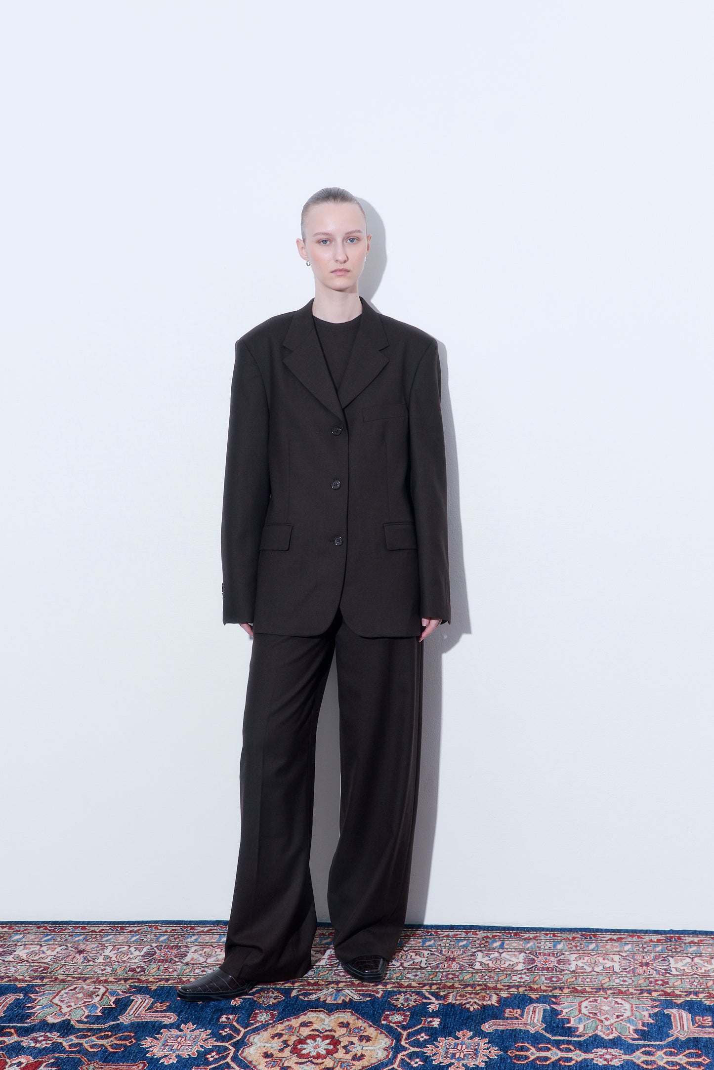 Tailored Oversized Wool Blazer