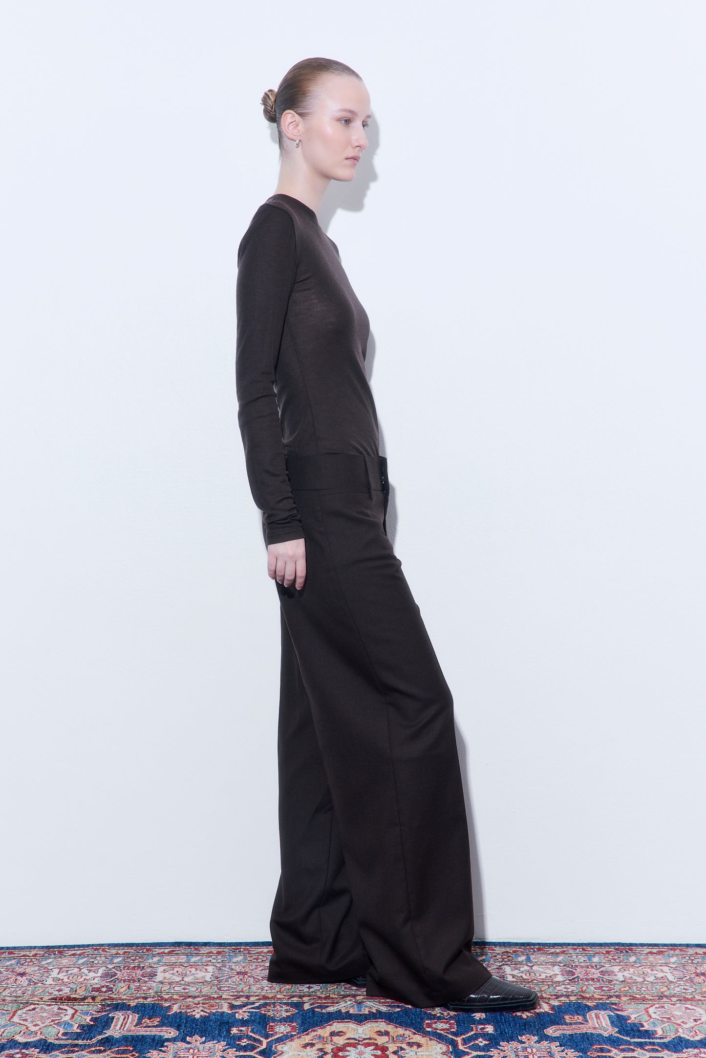 Fitted Thin Wool Long Sleeve