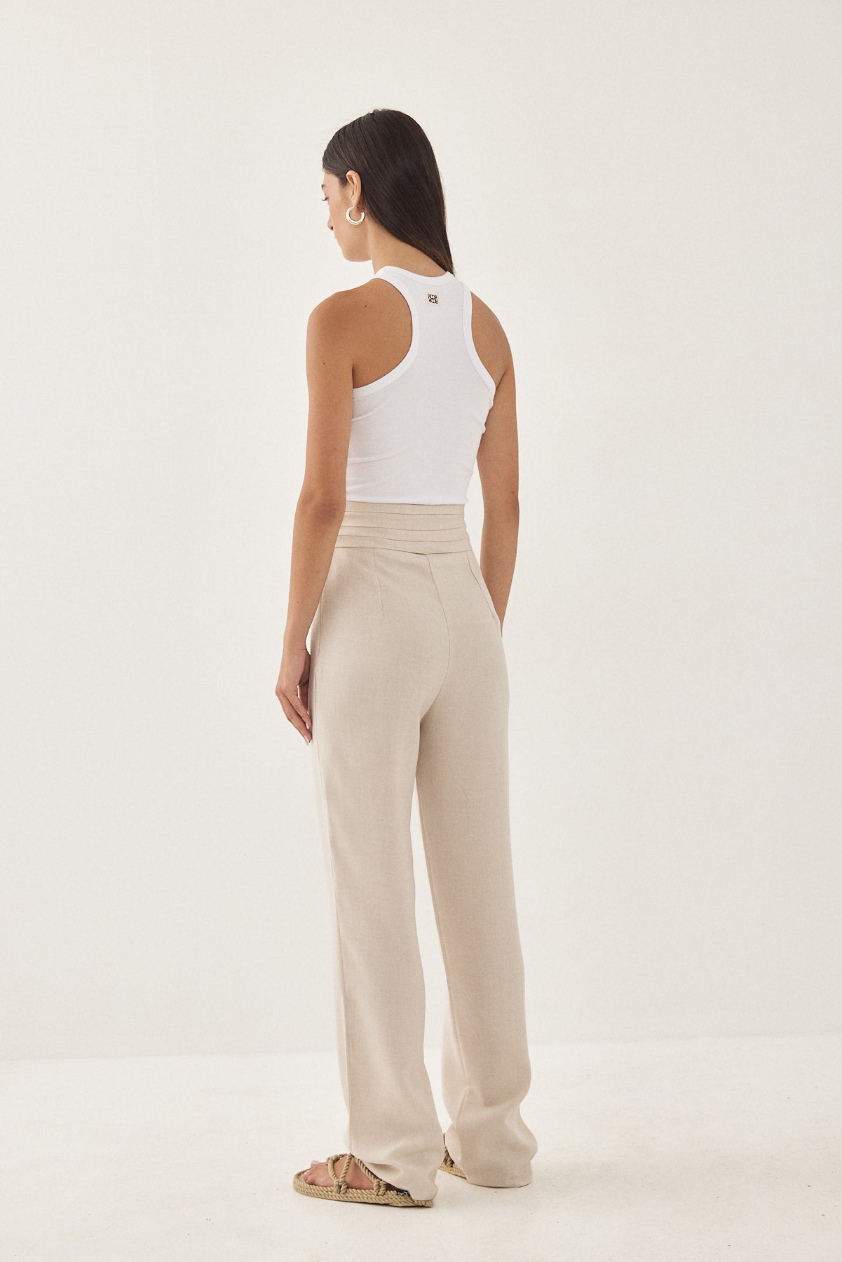 High Waisted Pleated Trousers - Dé Rococo