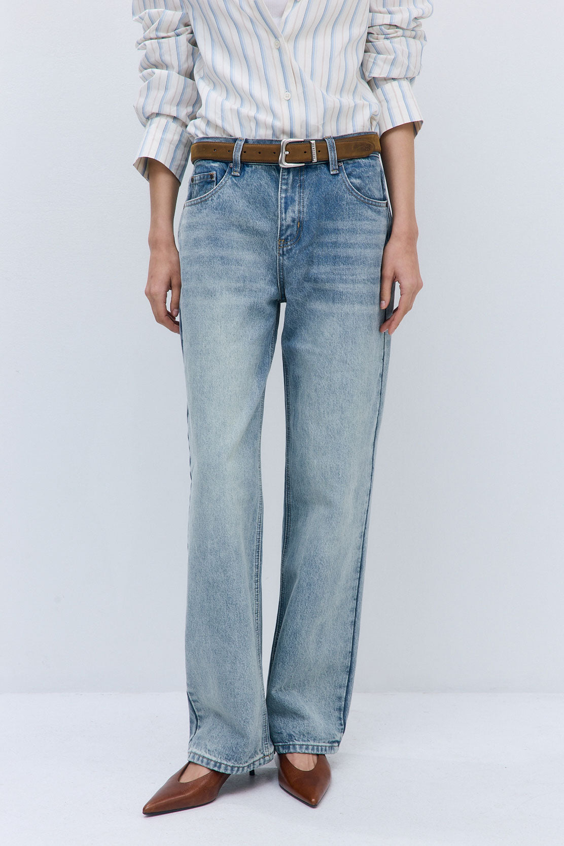 No.11| Mid Rise Full Length Baggy Denim