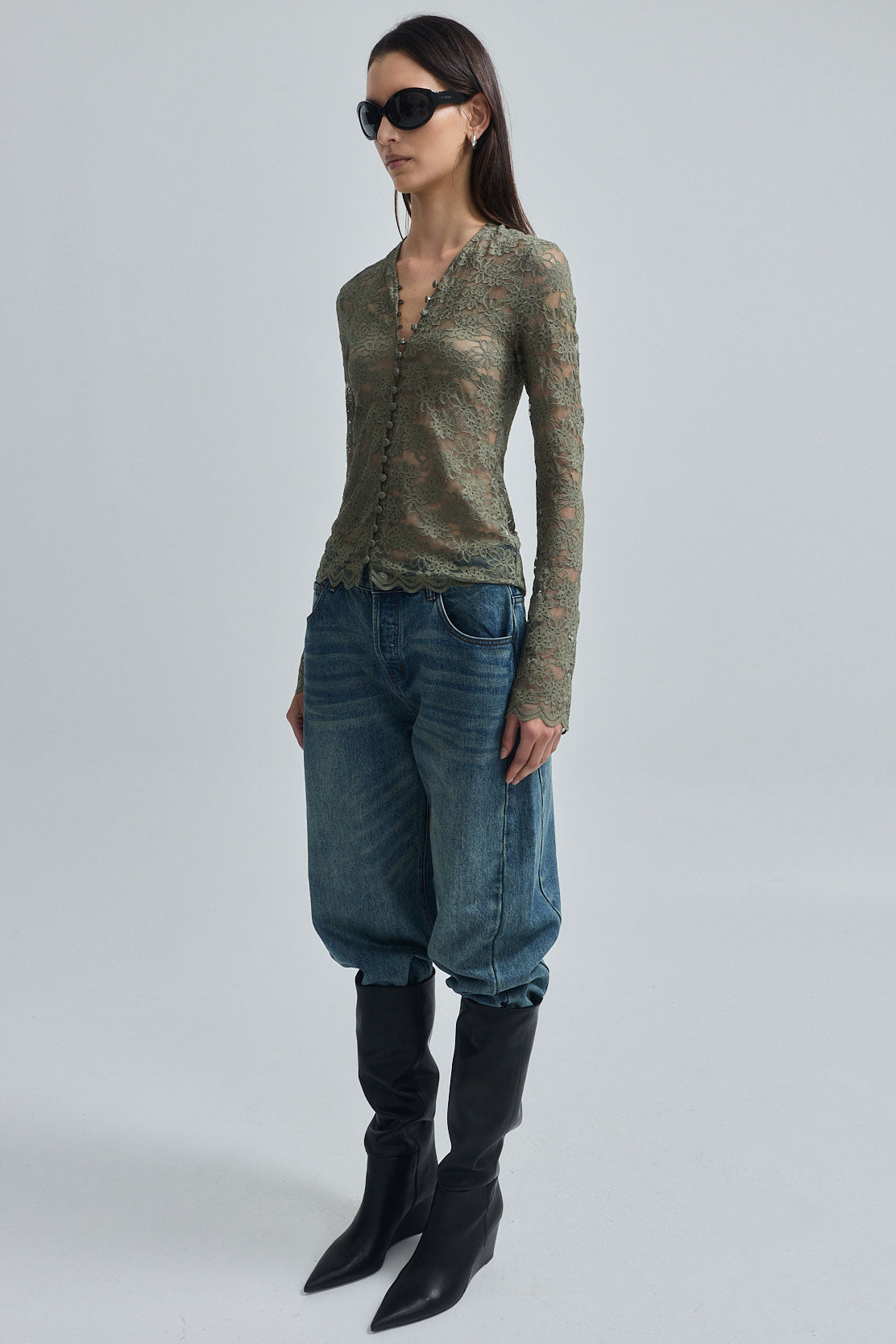 Long Sleeve Lace Top