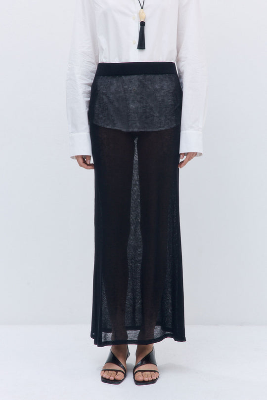 Semi Sheer Maxi Skirt
