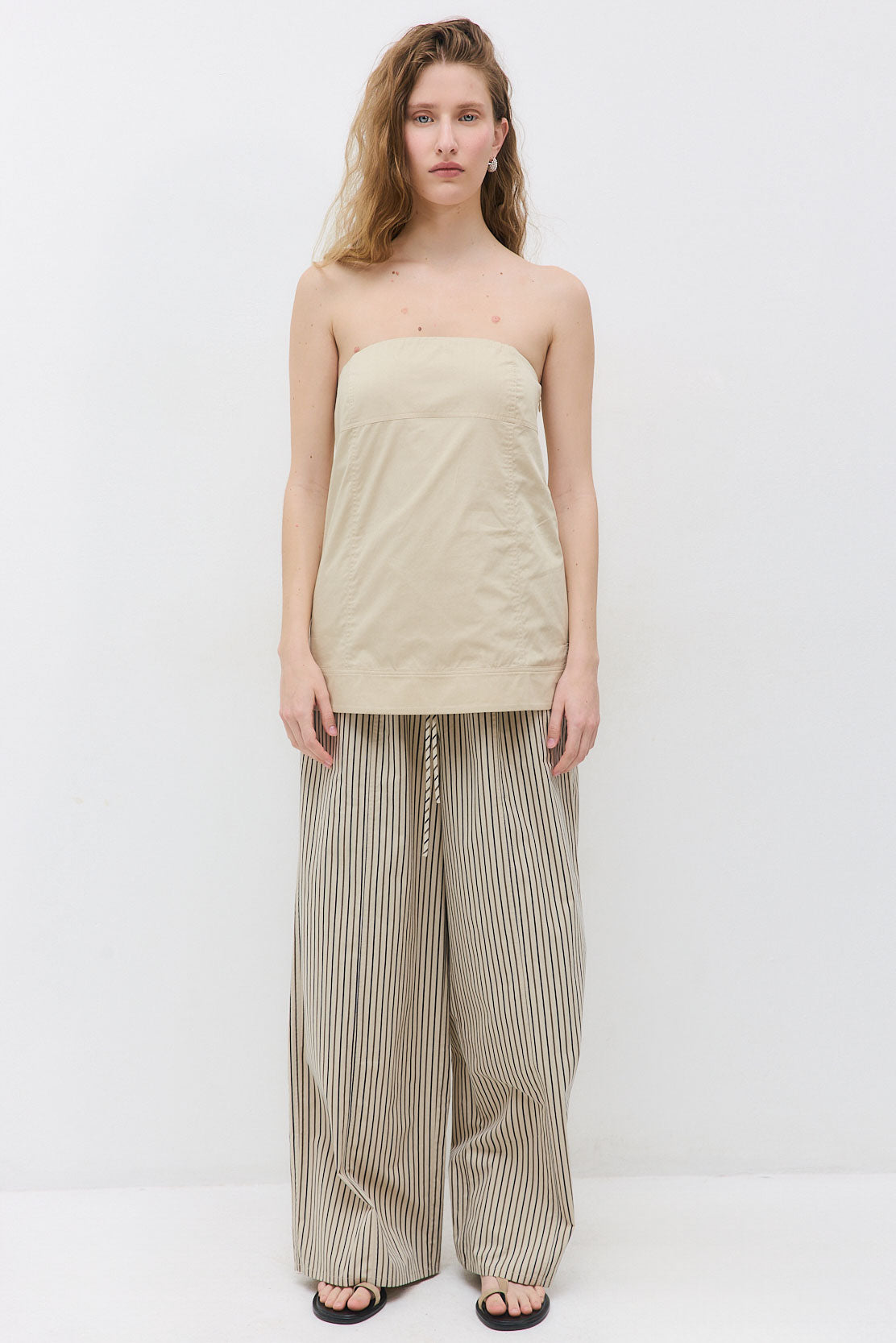 Strapless Poplin Top - Dé Rococo