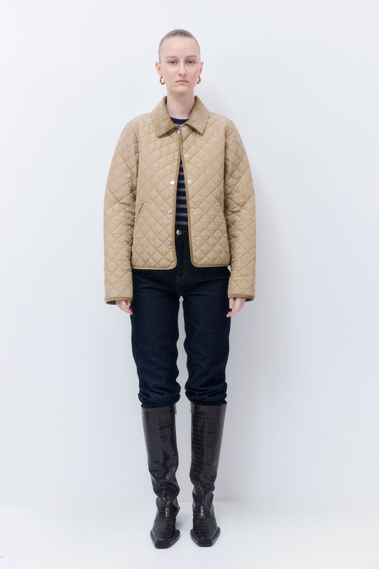 Straight Fit Quilted Jacket