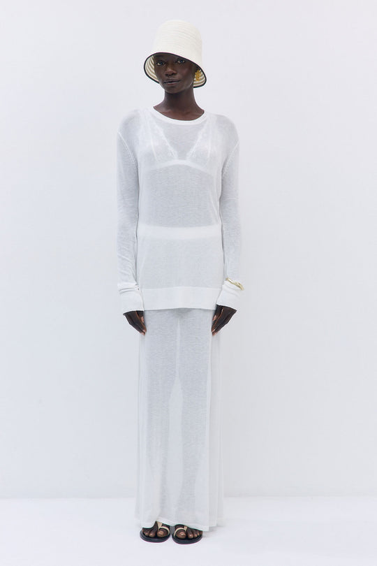 Semi Sheer Long Sleeve