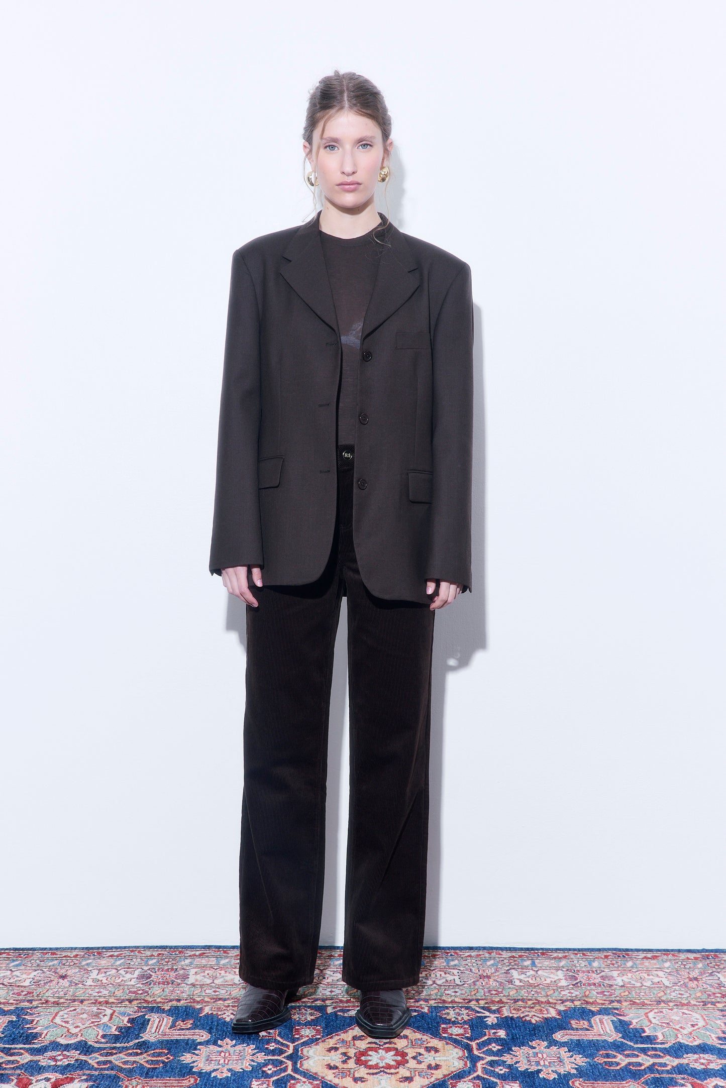 Corduroy Wide Leg Pants