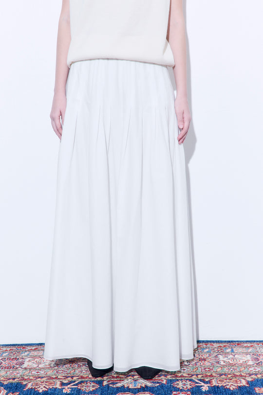 Pleated Maxi Skirt