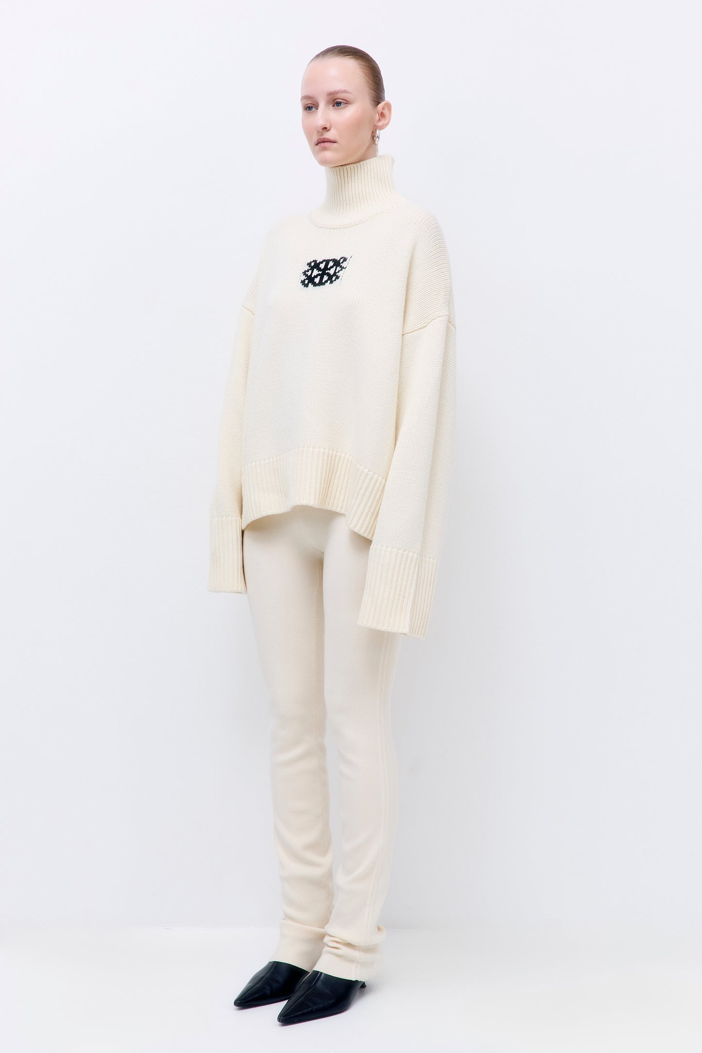 Turtleneck Intarsia Jumper