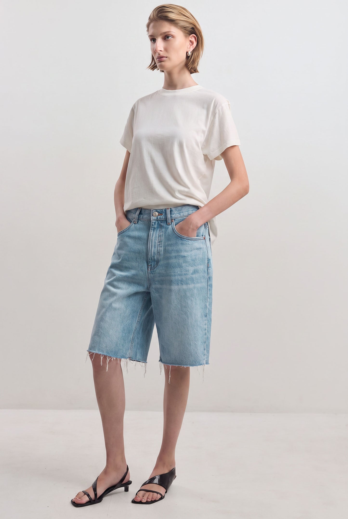 Baggy Denim Bermuda