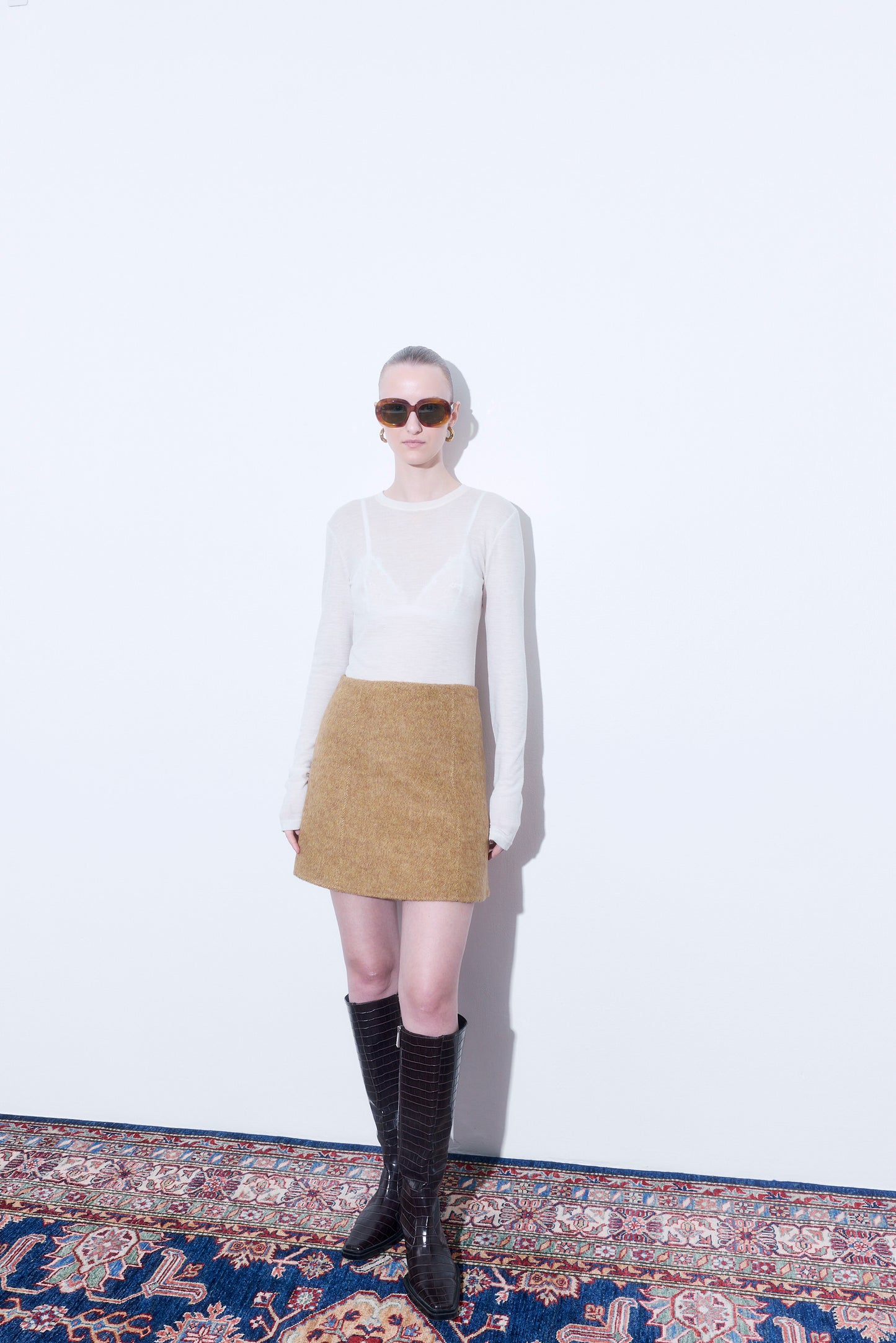 Fitted Thin Wool Long Sleeve