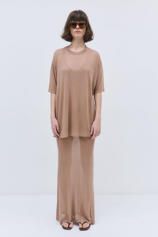 Semi Sheer Oversized Top