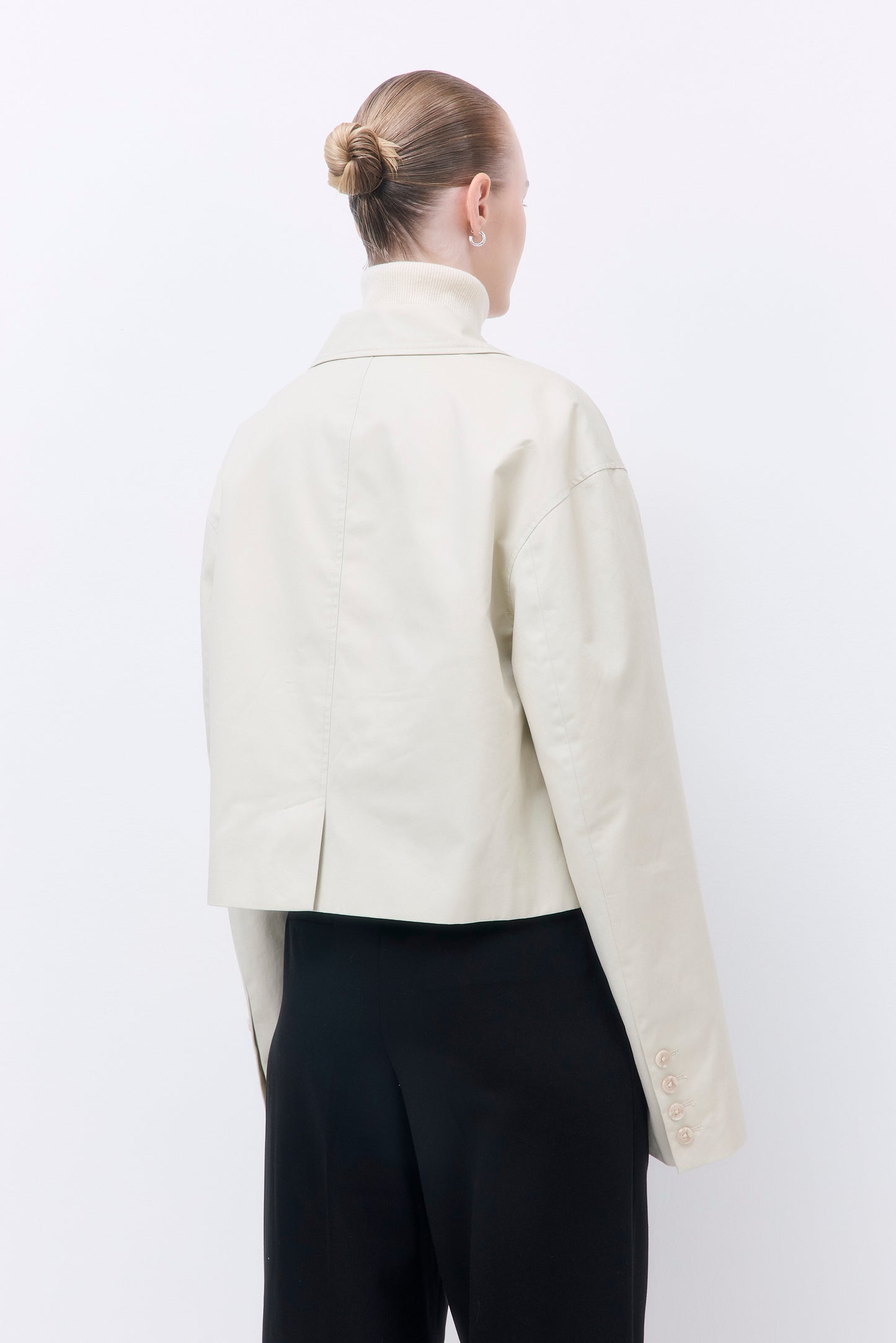 Straight Cropped Trench Coat