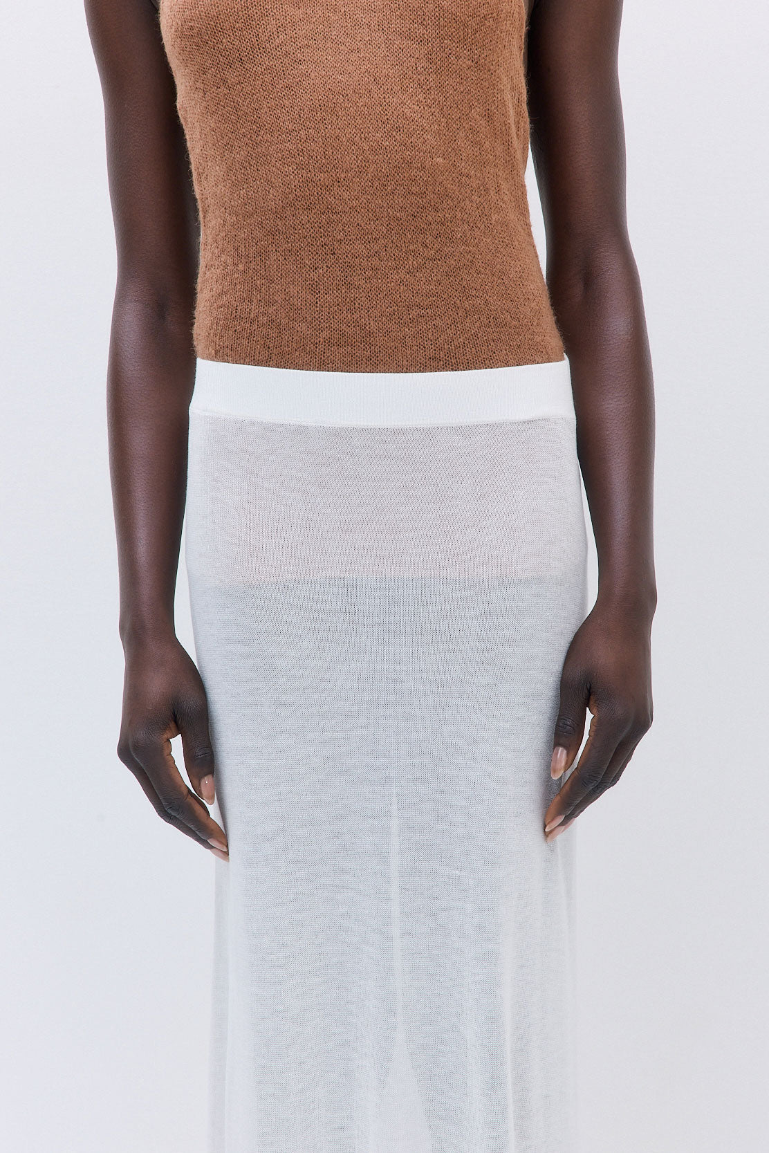 Semi Sheer Maxi Skirt - Dé Rococo