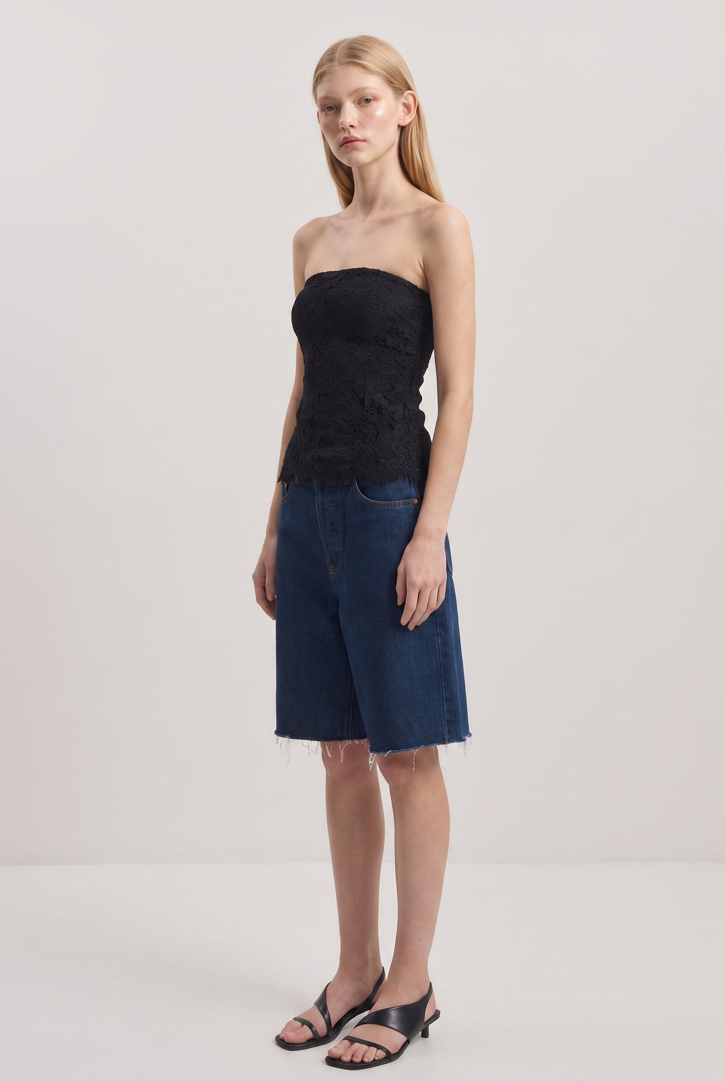Strapless Lace Top