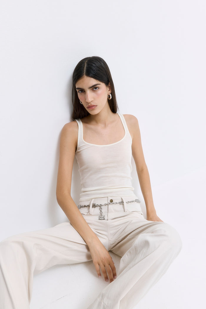 Strappy Wool Cami Top