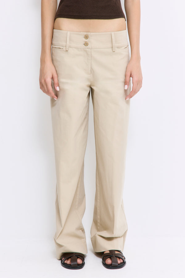 Wide Leg Cotton Pants