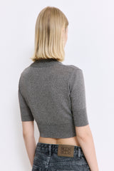 Semi Sheer Cropped Knit