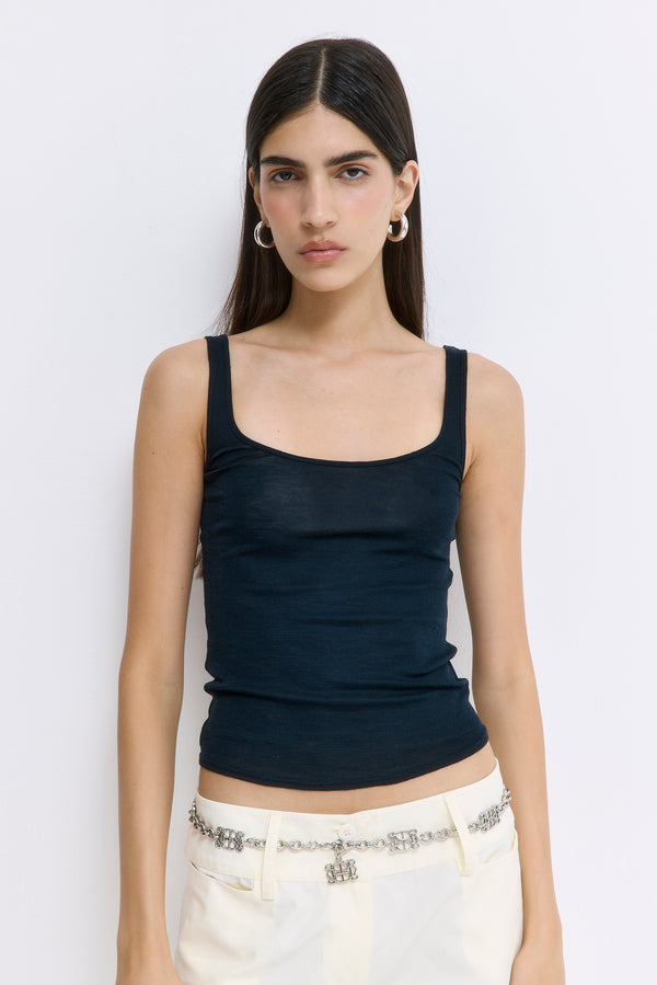 Strappy Wool Cami Top