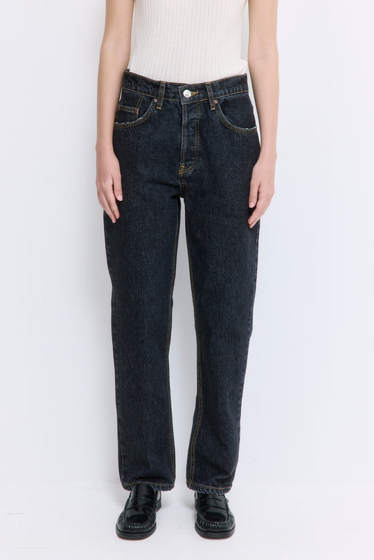 No.5| High Waist Straight Cropped Denim