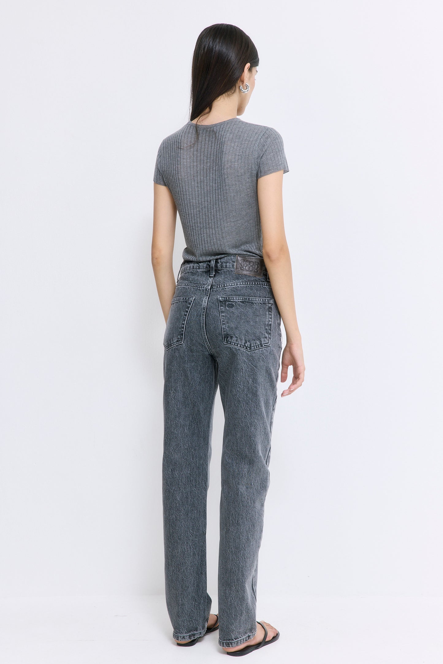 No.6| High Waisted Straight Full Length Denim