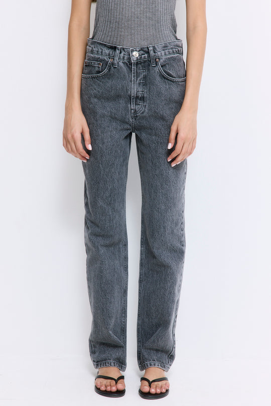 No.6| High Waisted Straight Full Length Denim