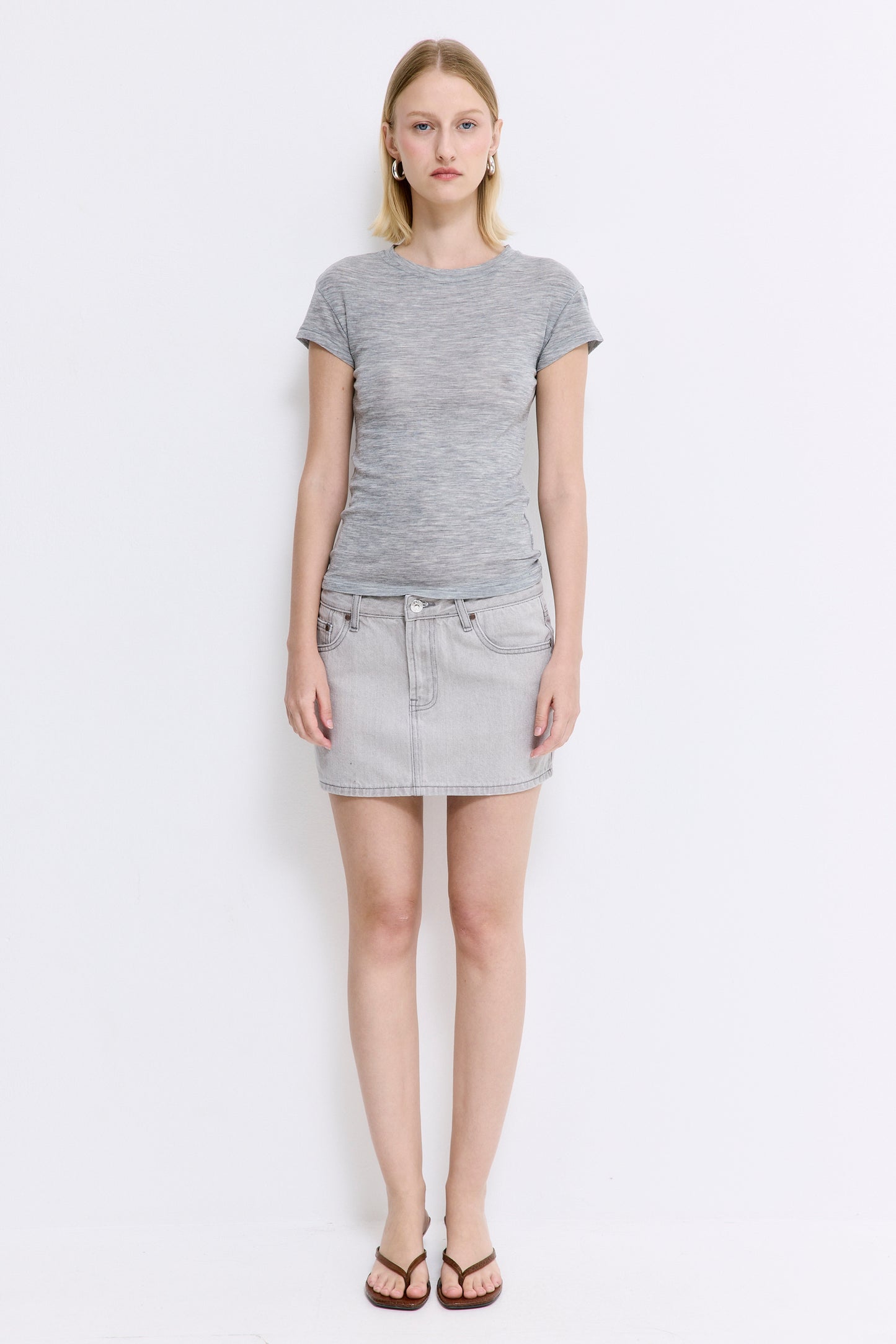 Fitted Wool Cup Tee