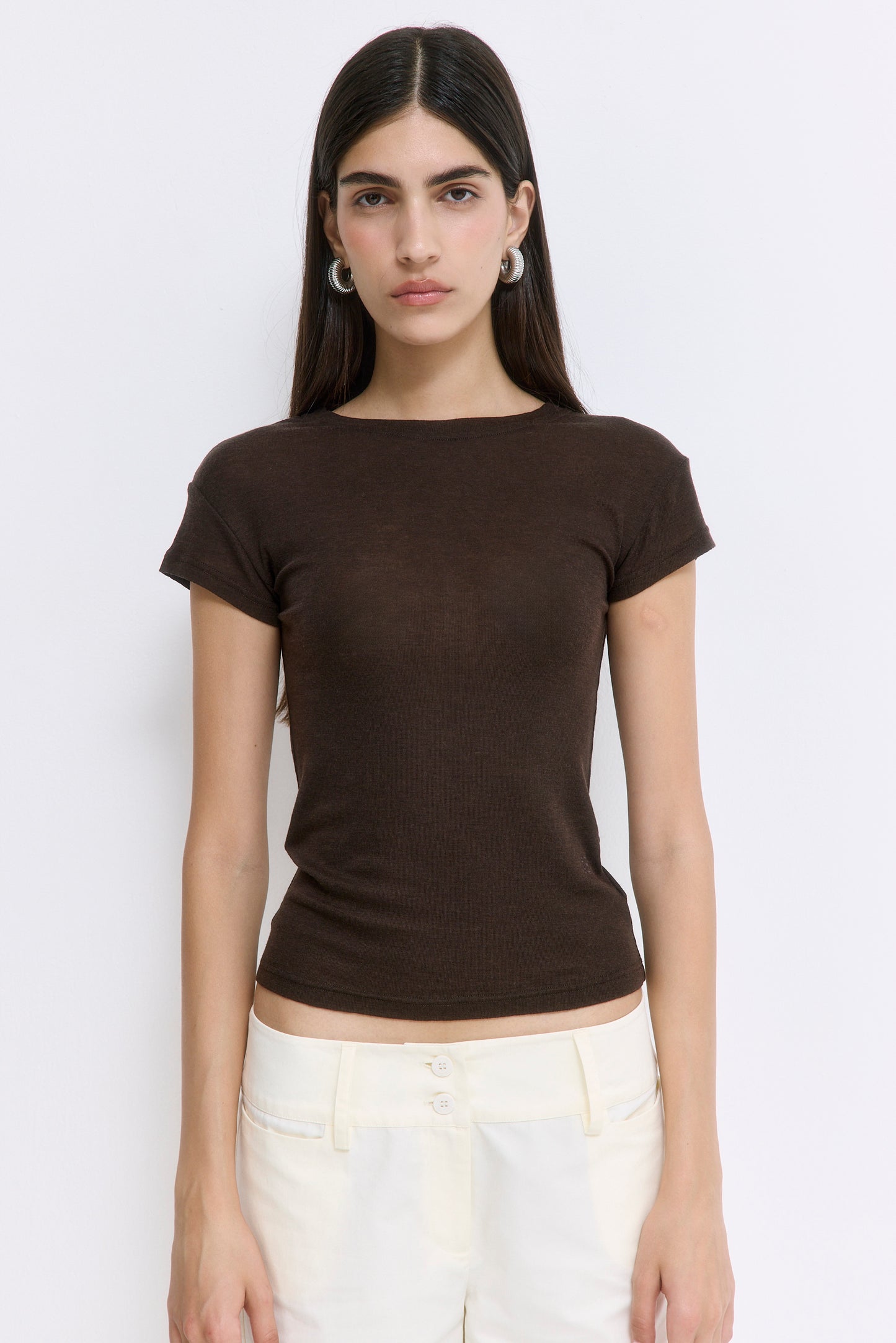 Fitted Wool Cup Tee