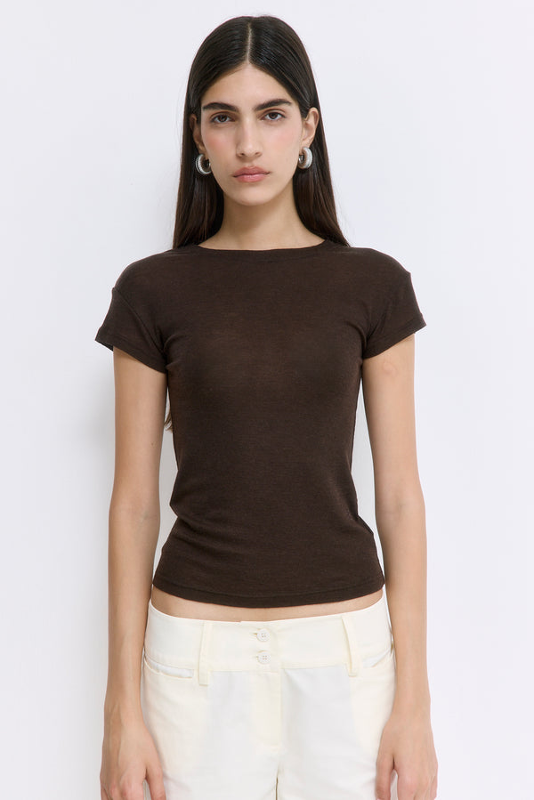 Fitted Wool Cup Tee