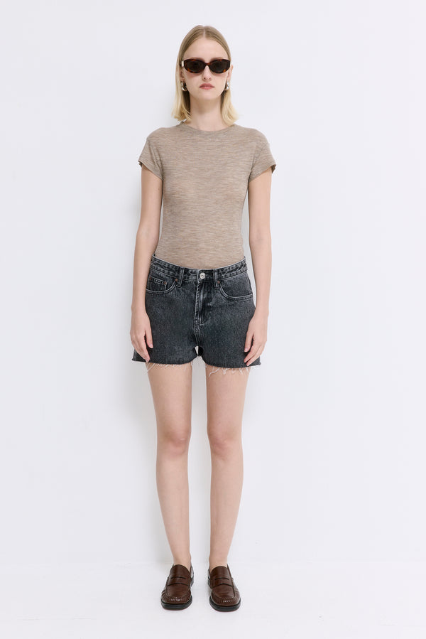 Fitted Wool Cup Tee