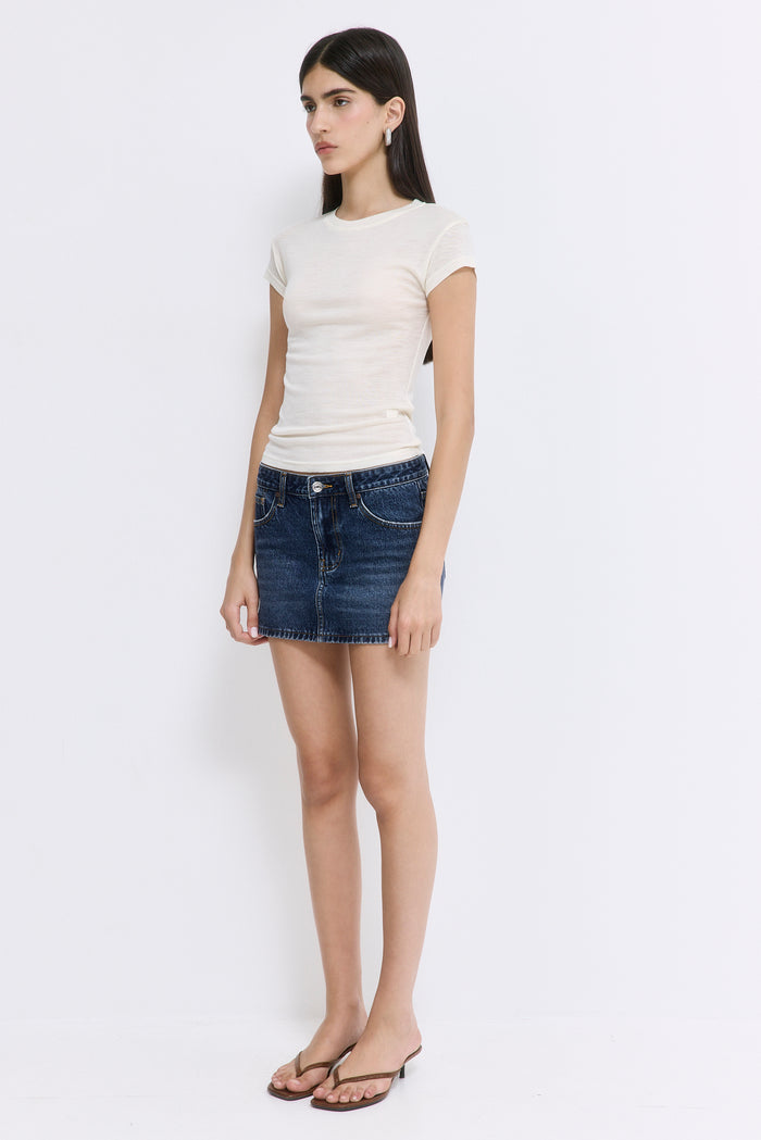 Fitted Wool Cup Tee