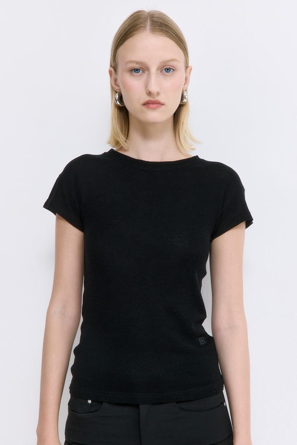 Fitted Wool Cup Tee