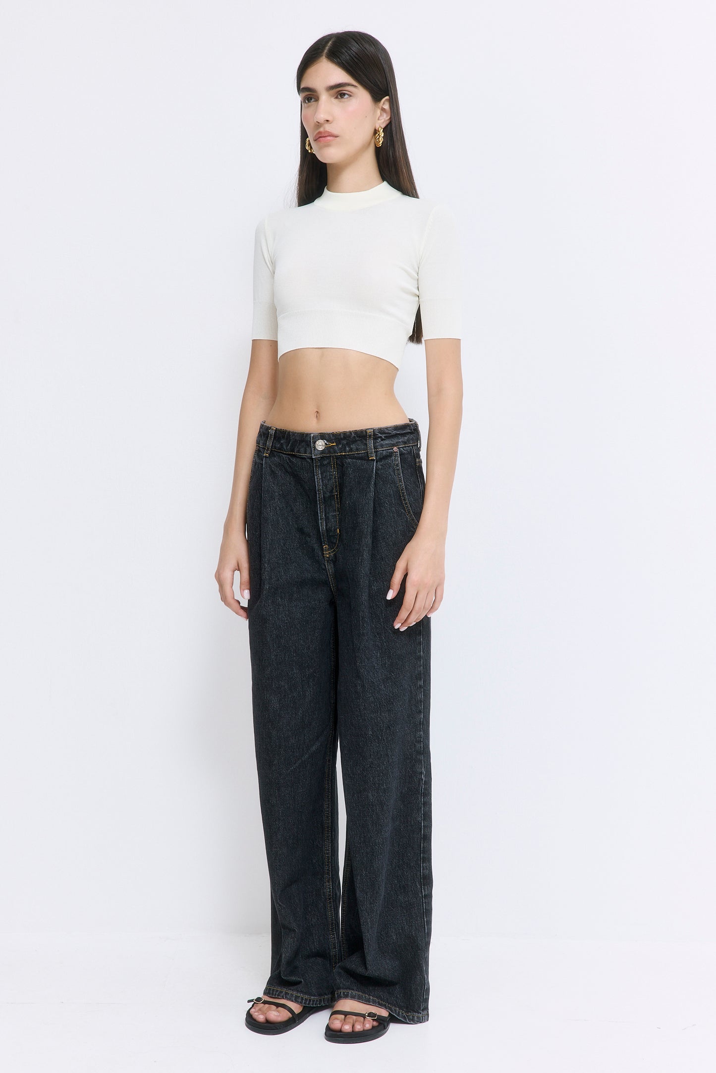 No.12| High Rise Super Wide Denim